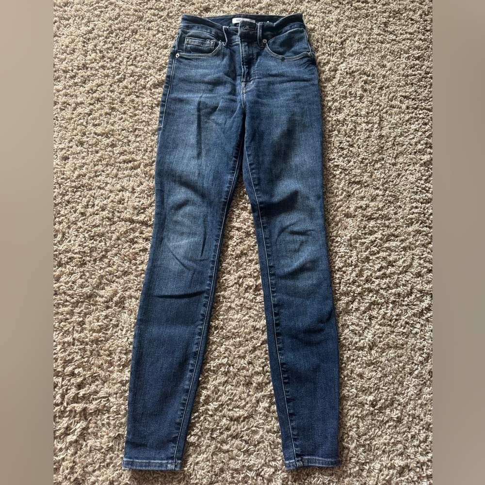 Good American Dark Blue Skinny Jeans